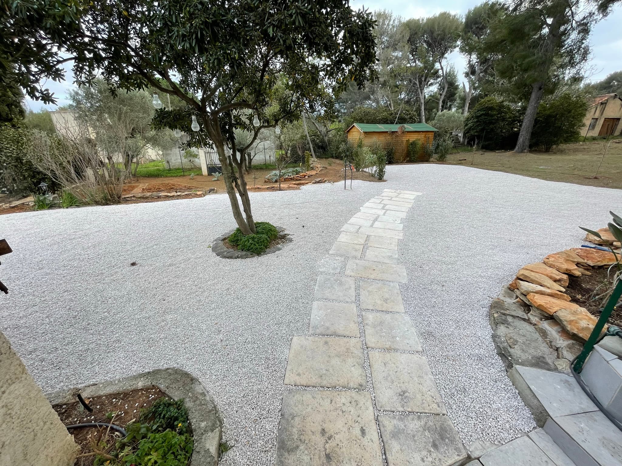Jardin paysager réalisé par Concepts Paysages